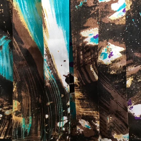 Interlúd Tribal Stitch Dress w/ Pleated Overlay - Picture 4 of 5